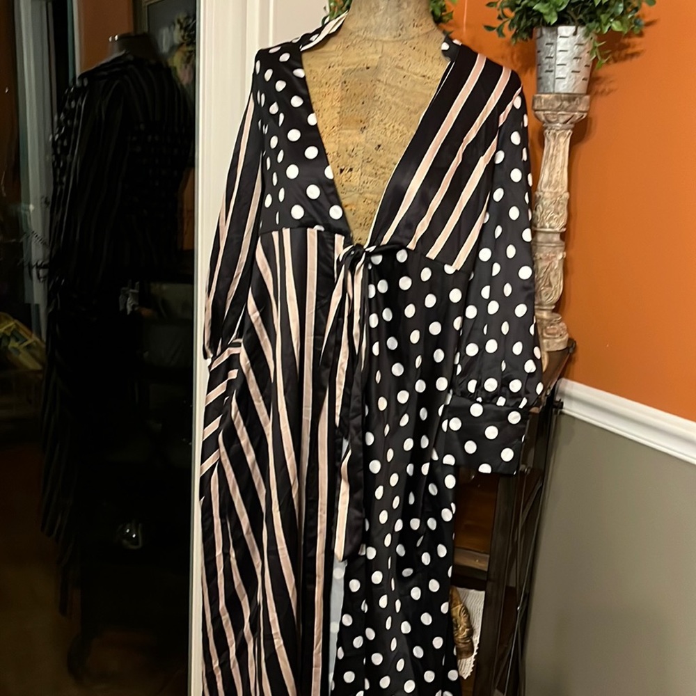 Alpha & Omega silk sexy robe shirt